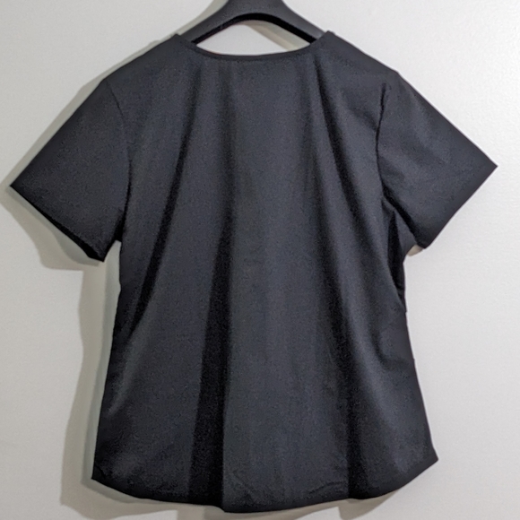Scrubstar Women's Black Soft Stretch V-Neck Scrub Top, Size XLarge, New With Tag - Picture 2 of 3